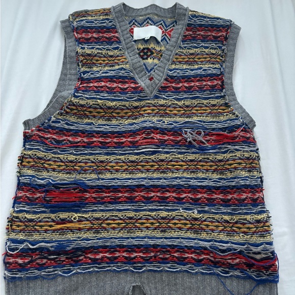 Maison Margiela Reversible Fair Isle Sweater Vest - Picture 8 of 10
